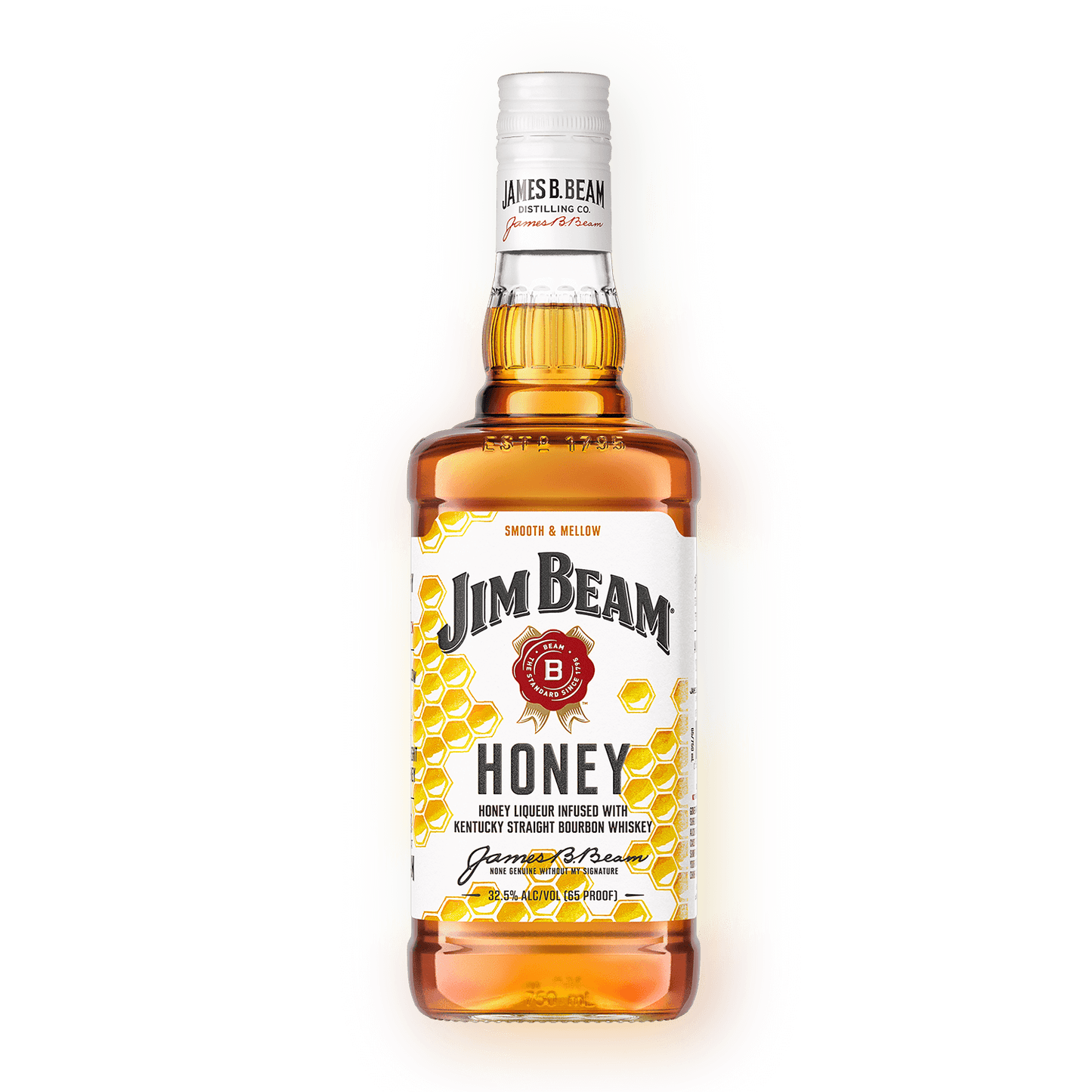 Jim Beam Smooth & Mellow Honey Flavored Kentucky Straight Bourbon Whiskey 750ml