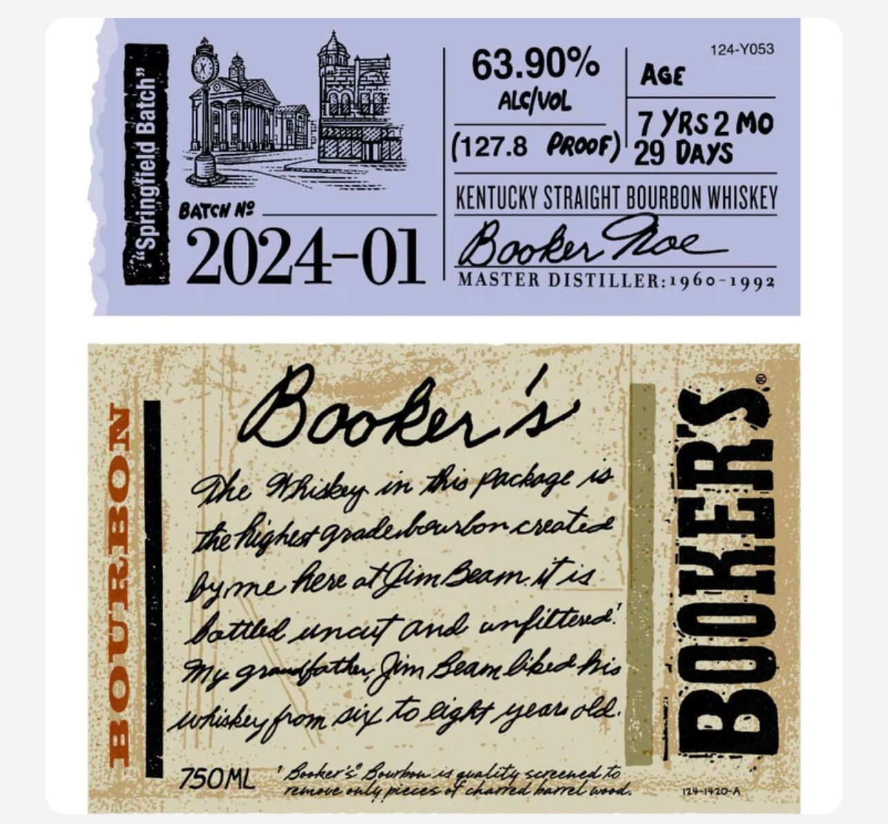 2024 Booker's True Barrel Small Batch Straight Bourbon Whiskey 750ml